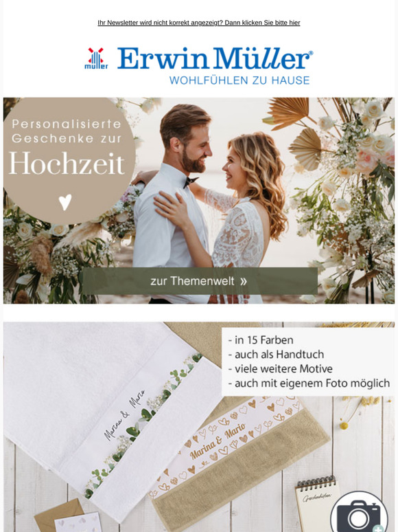Personalisierte Geschenk-Ideen zur Hochzeit!