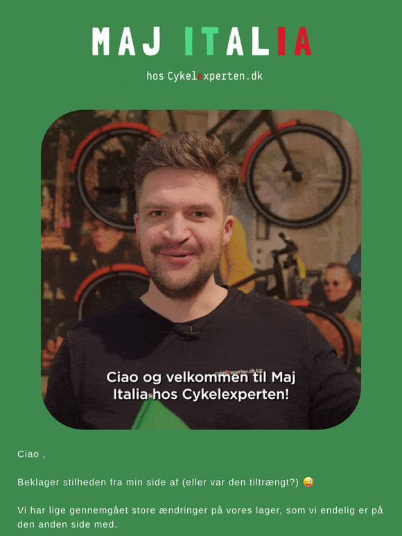 🇮🇹 'Maj Italia' hos Cykelexperten.dk