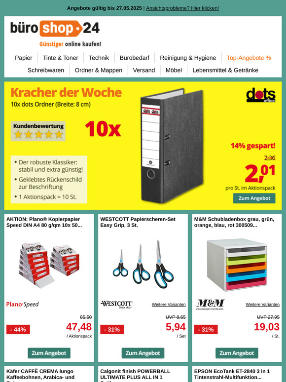 ✔ Ordner für Sie reduziert, Herr —!