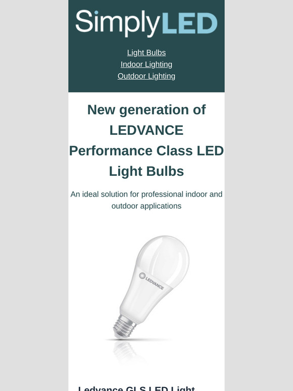 See our LEDVANCE Performance Class bulbs
