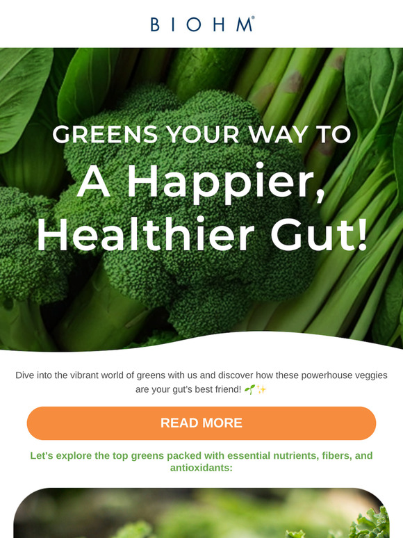 Greens your way to a healthier gut