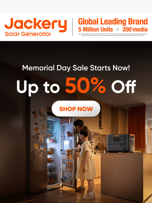 🎖️Honor Memorial Day with Jackery: Limited Flash Sale on Select Products!