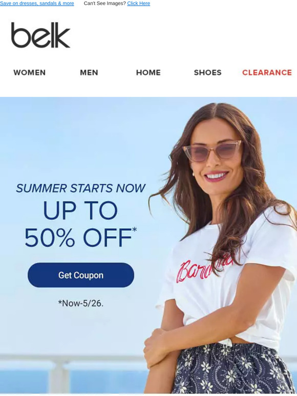 Start the season in style! 😎 Up to 50% off summer's hottest trends