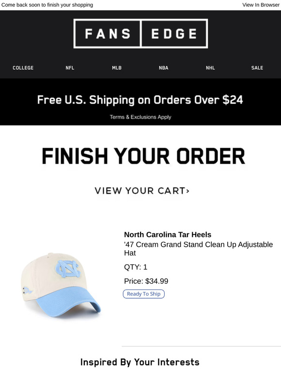 We Saved Your Cart For You (You're Welcome)