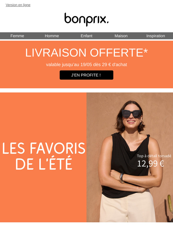 Profitez aujourd'hui encore de la livraison offerte !