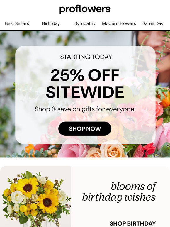 The Perfect Gift Any Occasion! Save 25% Now!
