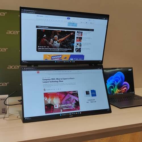 At Computex, I’m Seeing the Future of Portable Monitors. It’s Big, Bright, and Twice as Nice