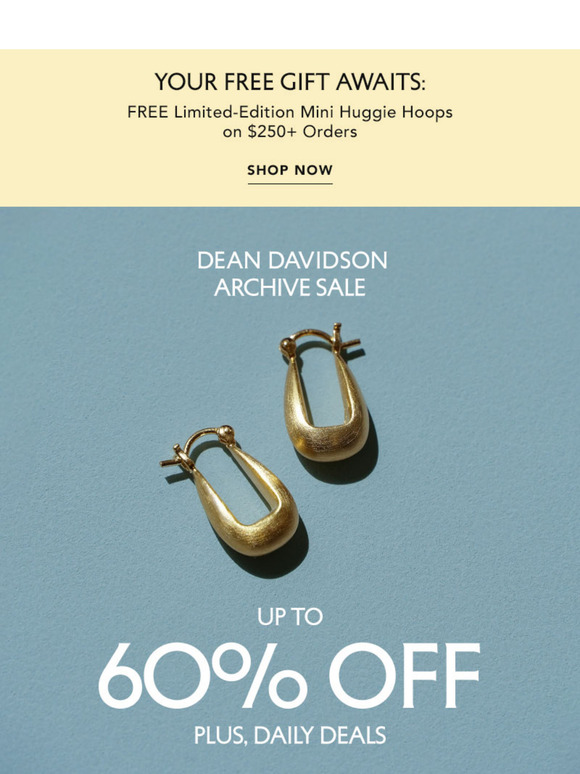 Free Mini Huggie Hoops, Inside