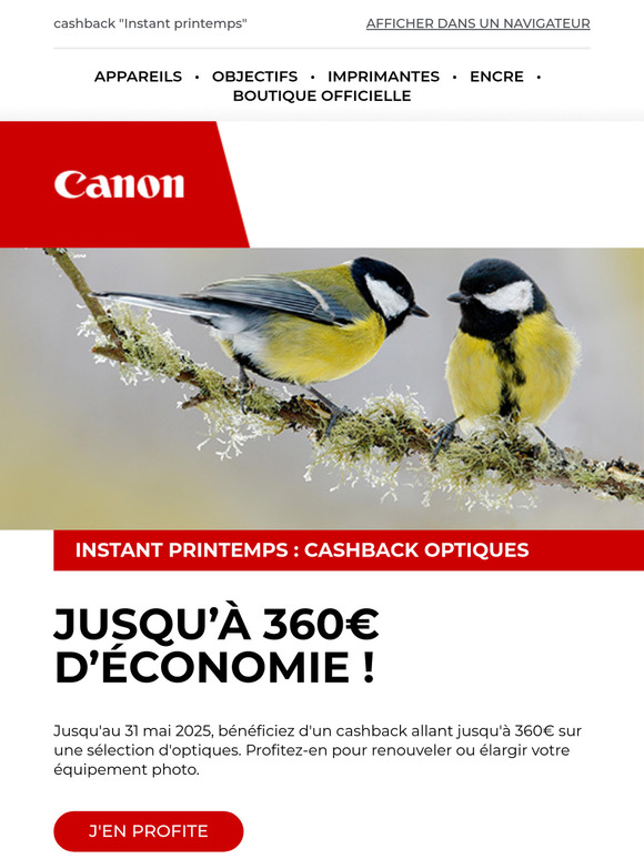 Plus que deux semaines pour profiter d'un cashback sur une sélection d'optiques
