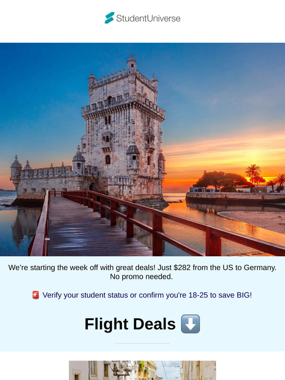 No Cap, visit Europe for only $282 this summer!