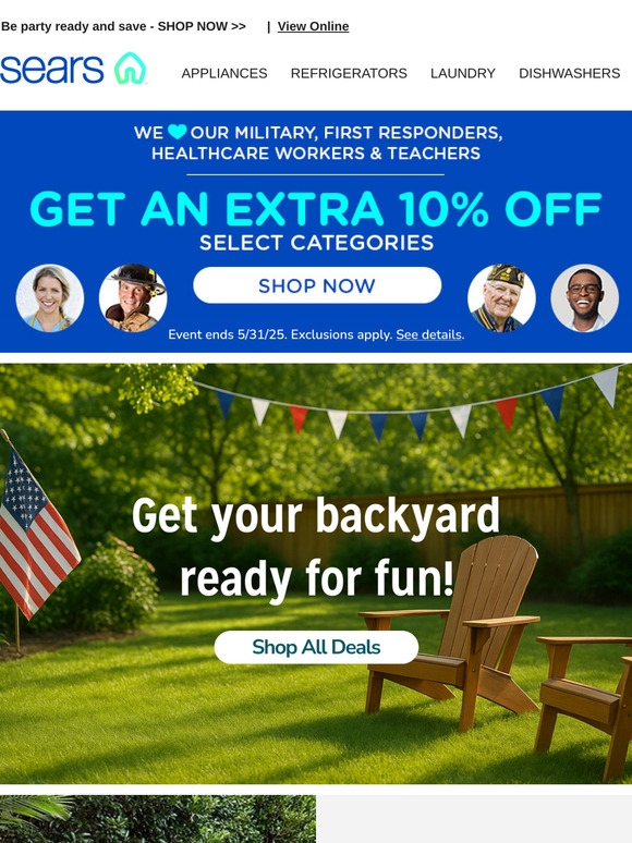 Get ready for Memorial Day! Stock up on backyard essentials for unforgettable fun