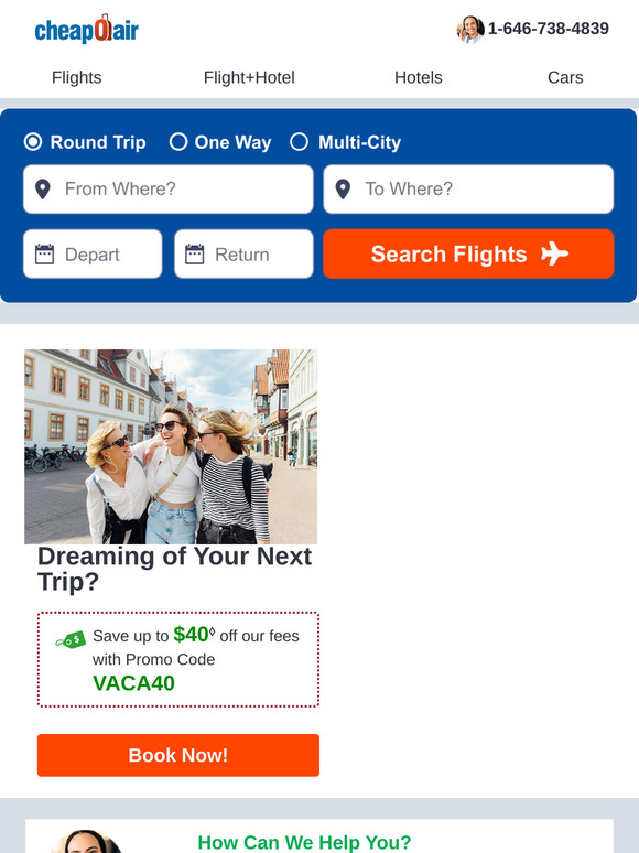 ✈ Major Airlines Deals!