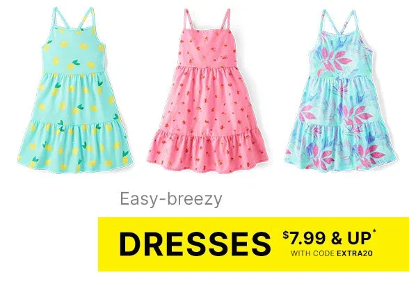 $7.99 & up Dresses with code EXTRA20