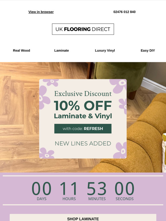 🔔Last Chance to Redeem Your Exclusive Flooring Offer 🌿