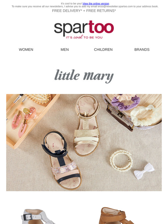 💛 Kids will love sunny days too, thanks to Little Mary summer shoes! Free delivery.