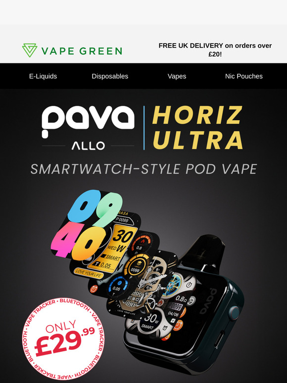 NEW Smartwatch-Style Pod Vape! ⌚