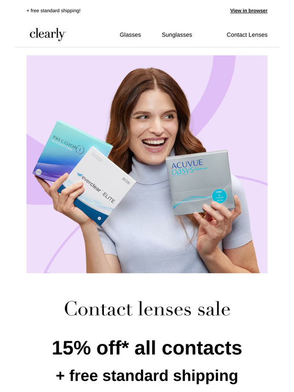 15% off* all contacts with code CONTACTS15🍂