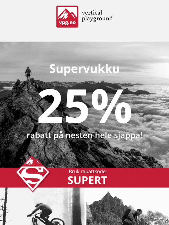 25% rabatt på nesten hele butikken! 🤩