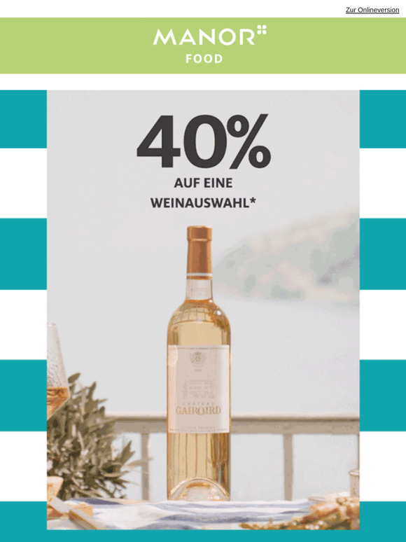 Letzte Woche: 40% auf ausgewählte Weine