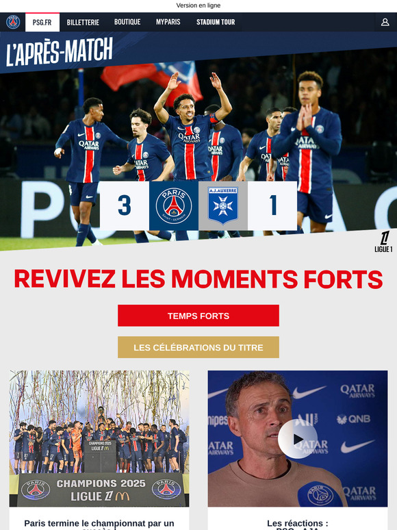 Paris termine en beauté au Parc des Princes !