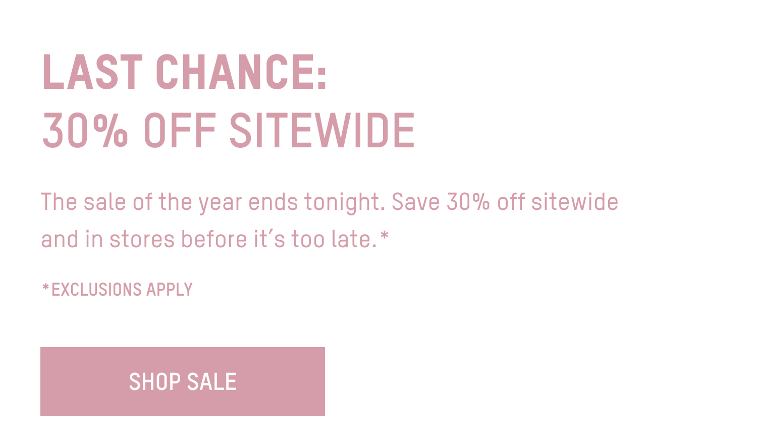 SHOP SALE