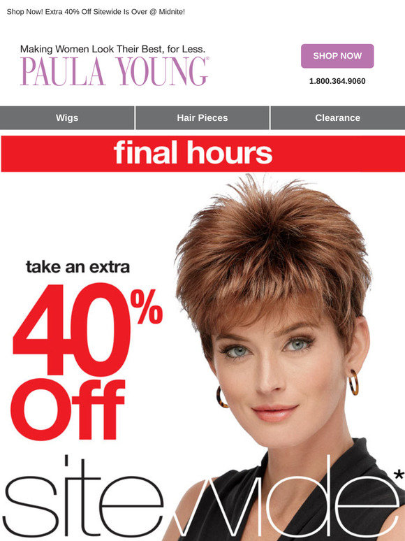 ⏳ Extra 40% Off Ends in Hours…