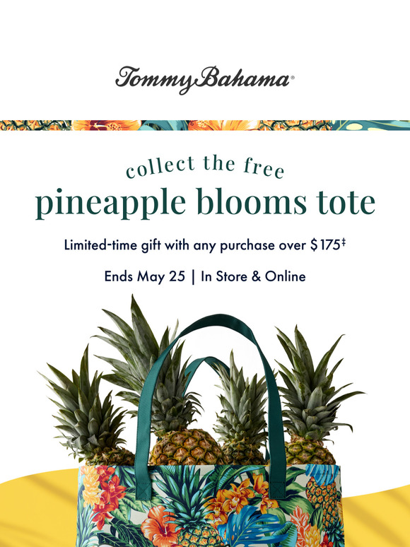 SWEET Gift! Free Pineapple Blooms Tote