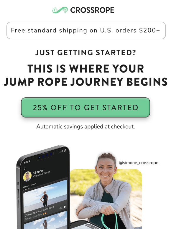 Your workout plan is built. Your start is 25% off.