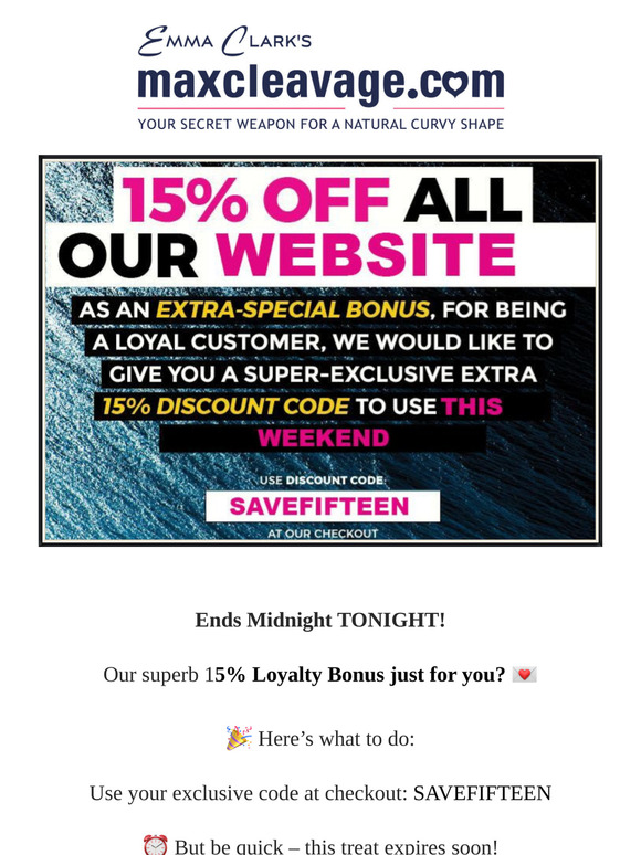 🎉 Please DONT MISS Your 15% Loyalty Bonus TODAY✨
