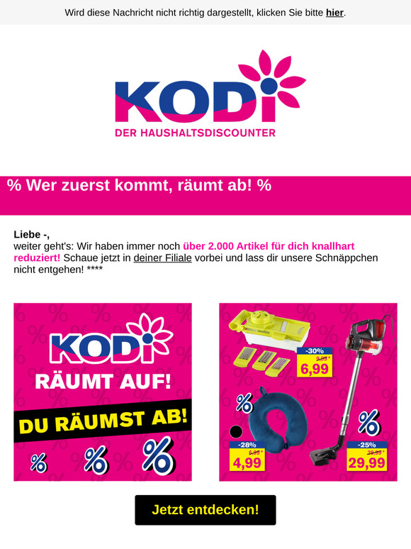 Wer zuerst kommt, räumt ab! 🛍️