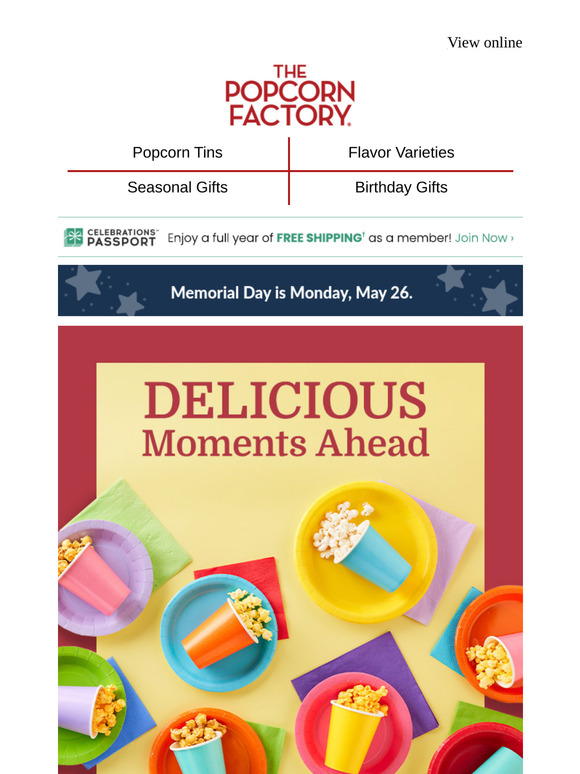 Savor the day with 20% off snacks.