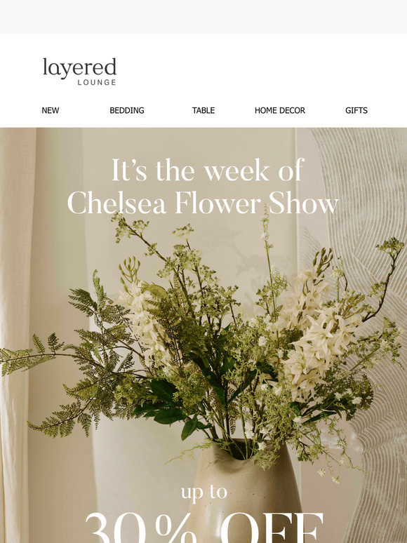 Up to 30% Off Selected Flowers & Vases