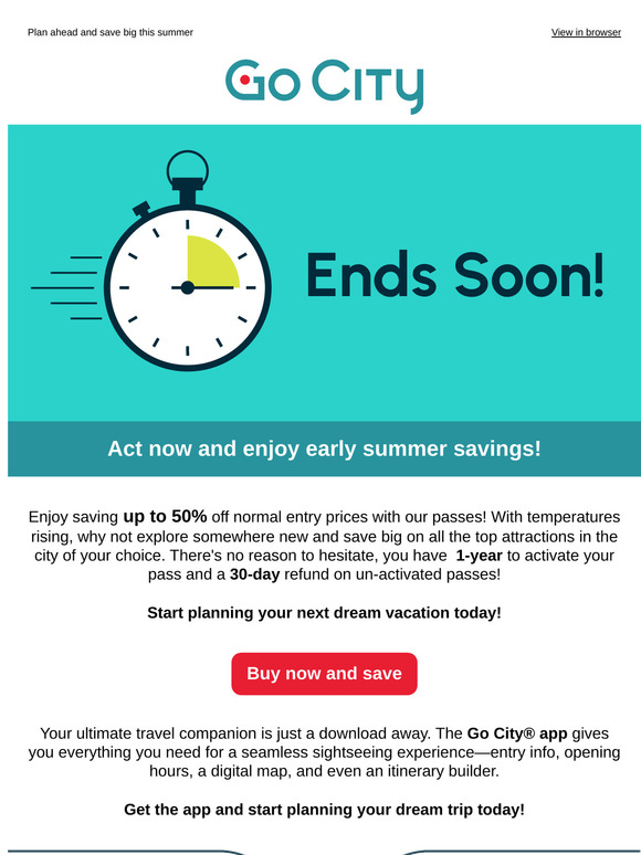 🌅🧡Almost time for summer fun—Sweeten it with savings now!