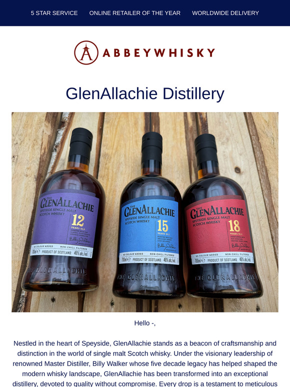 Discover GlenAllachie's Finest Single Malts!