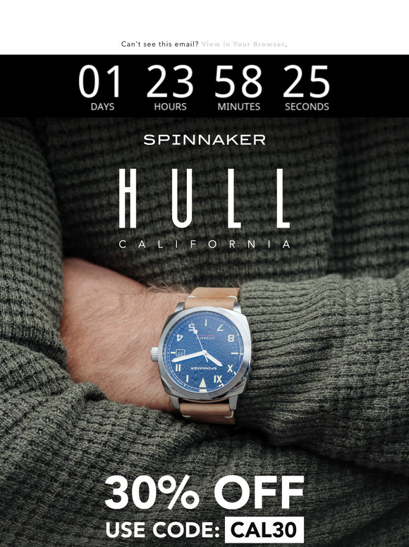 ⏰ 48H Flash Sale: Hull California Automatic