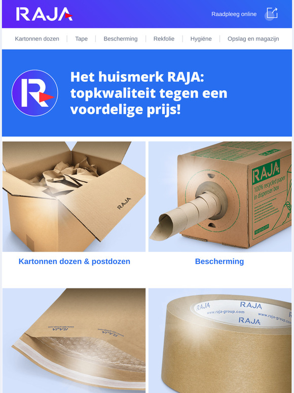 Kies voor de producten van ons huismerk RAJA
