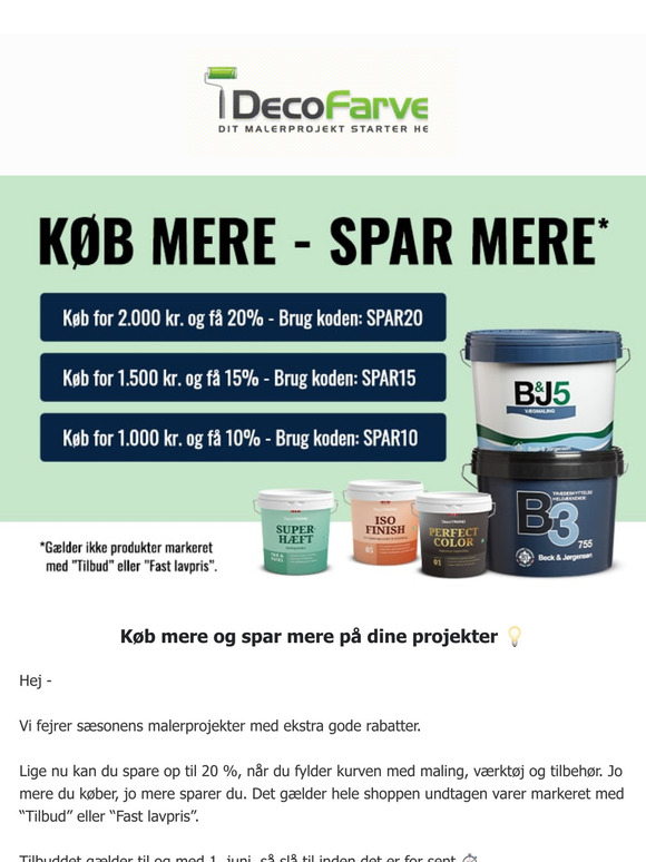 Fyld kurven og spar helt op til 20 % 🛒