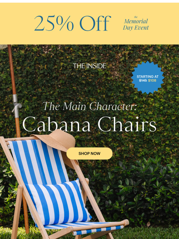 25% Off the Chair of the Summer ☀️