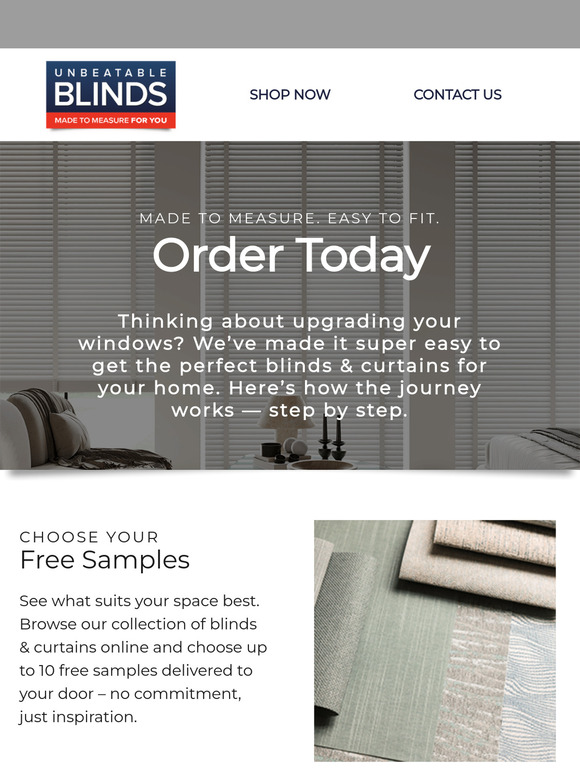 Your Perfect Blinds & Curtains are Just a Few Steps Away