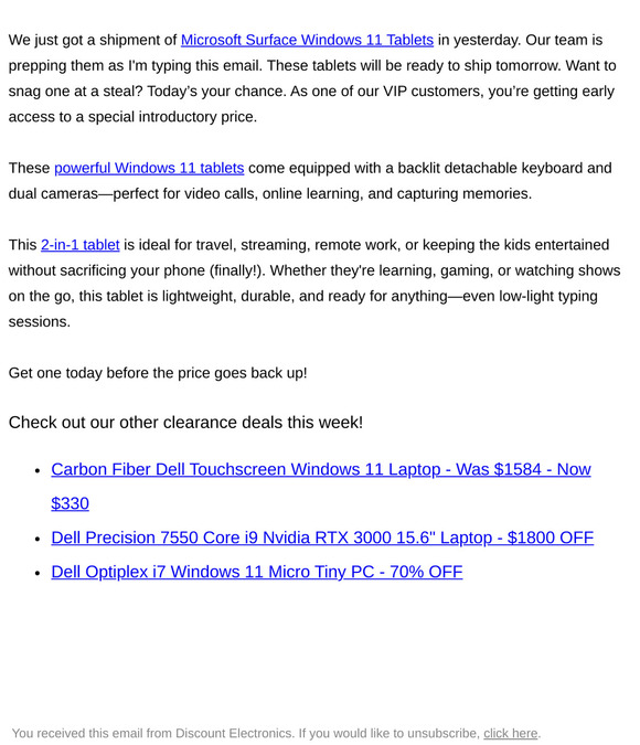 🔥 $280 Surface Win 11 Tablet w/ Backlit KB + Dual Webcams