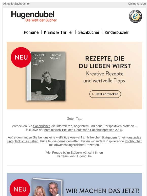 Wissen, das weiterbringt: Aktuelle Sachbücher & Ratgeber 📚