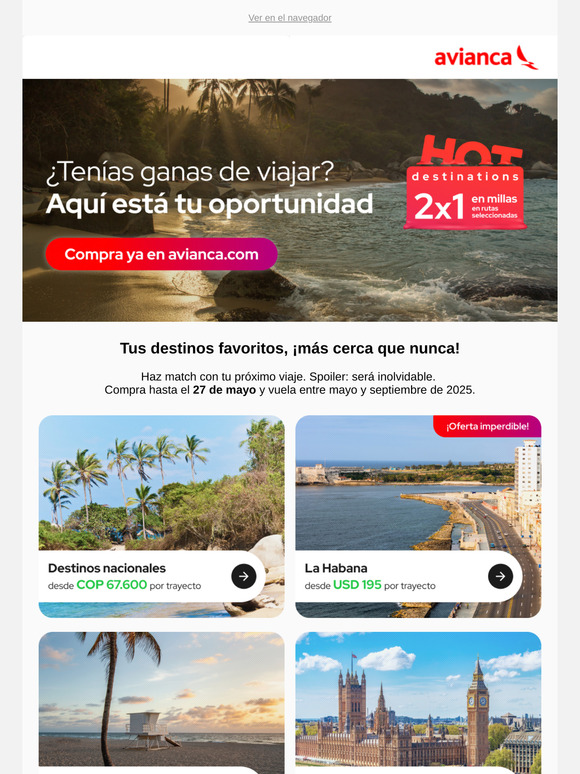 Los Hot destinations te están llamando 🔥