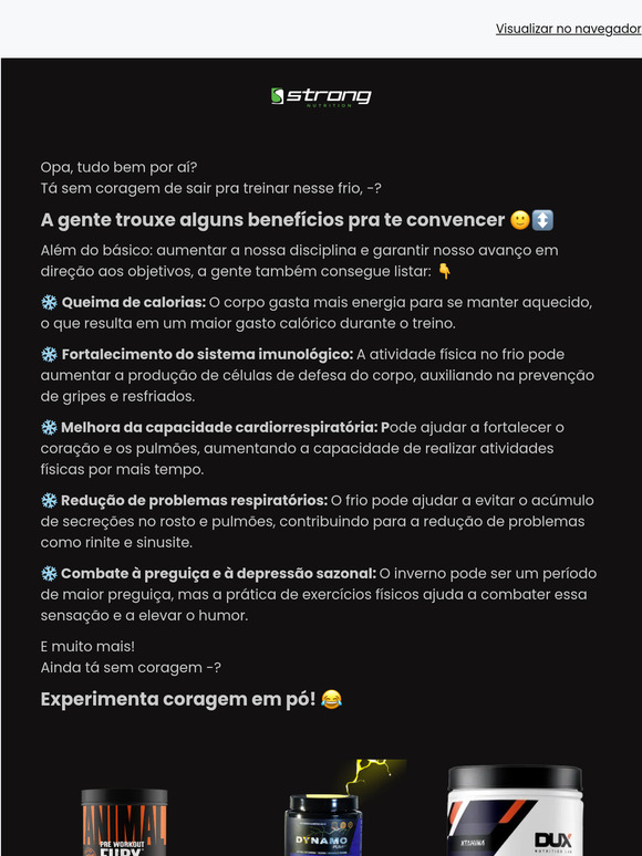 Vale a pena treinar nesse frio?