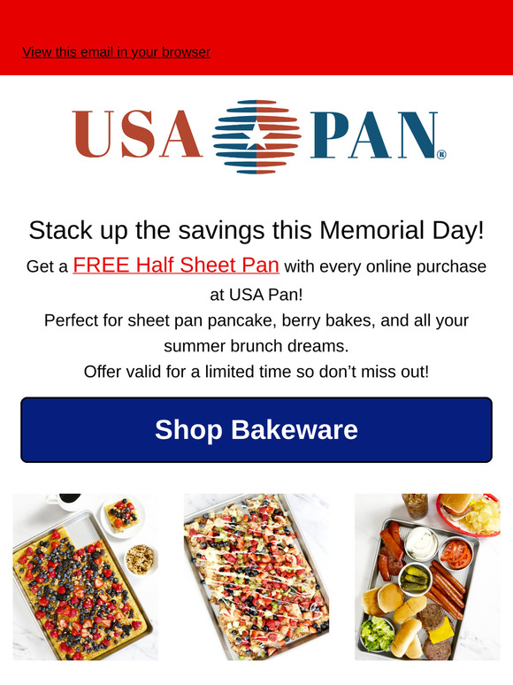 Save Big! Enjoy a FREE Half Sheet This Memorial Day!