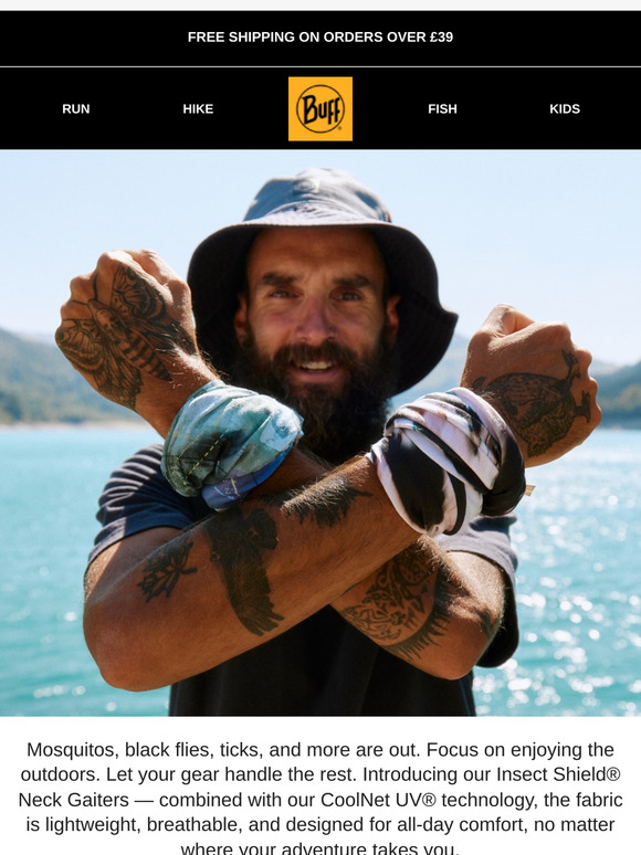 Say Goodbye to Bugs 🦟 Insect Shield® Neck Gaiters Are Here!