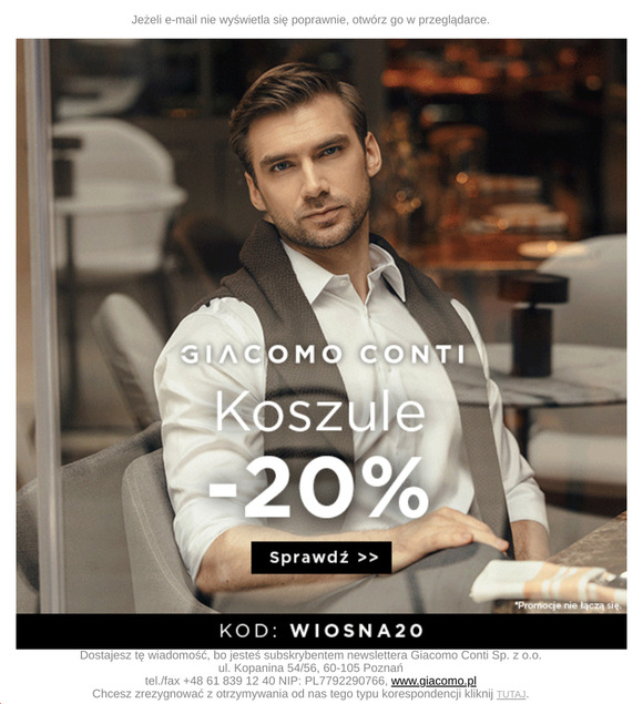 Wiosenne rabaty >> Koszule -20% 🌺