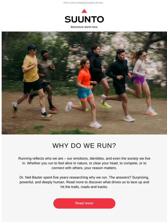 Why do we run?
