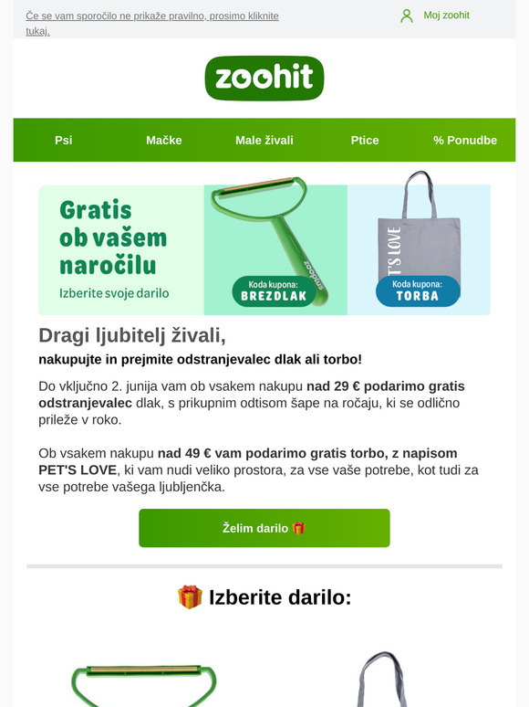 Izberite svoje darilo!🎁