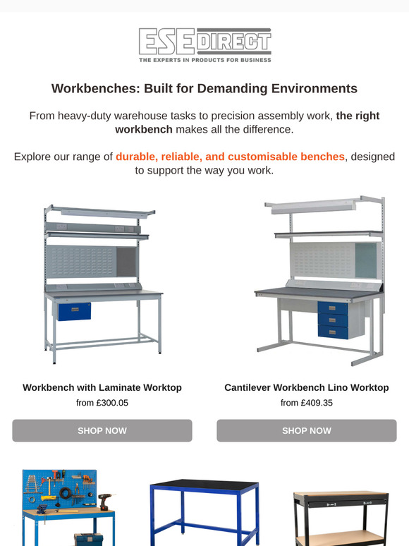 Get Your Perfect Industrial Workbench Today