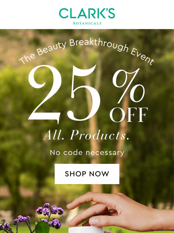 25% Off All. Products.